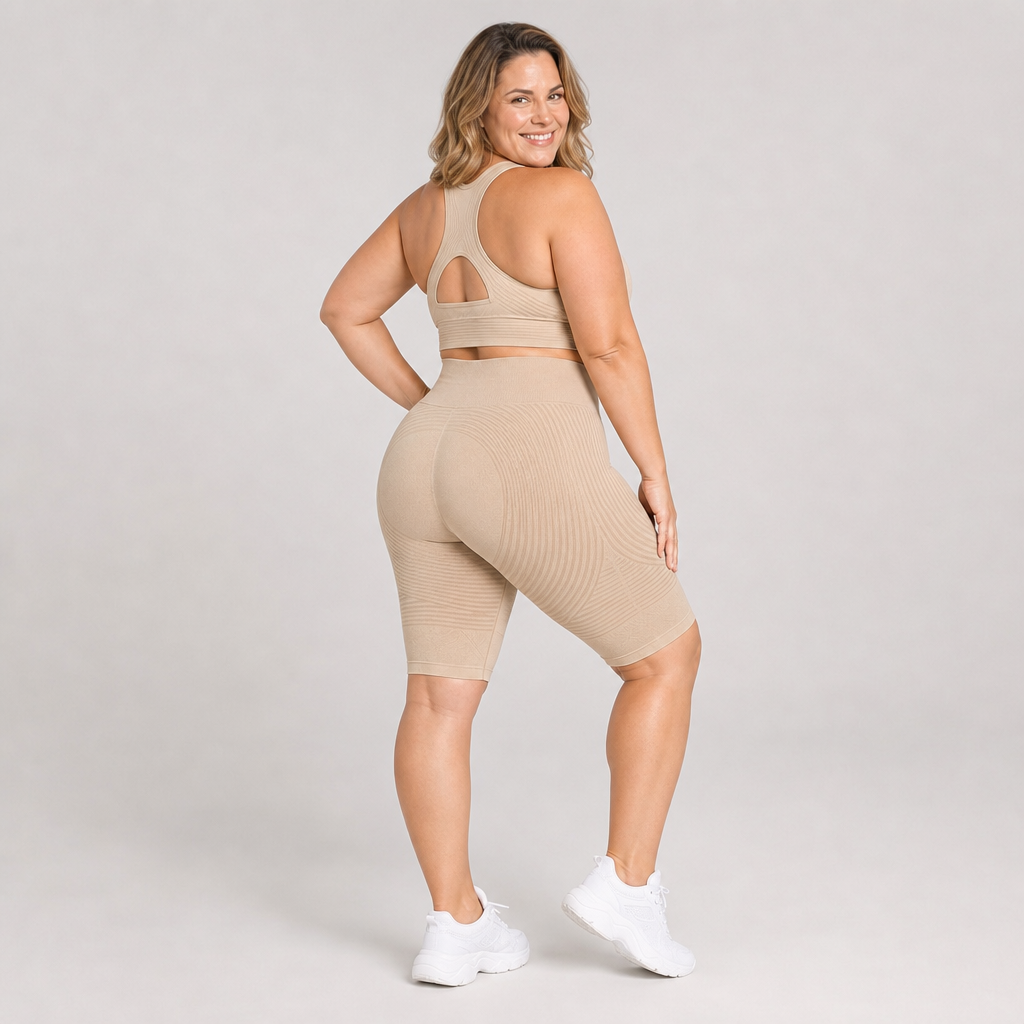POWERSHORTS™ | High-Waisted 3D Sculpting Shorts - Anti-Chafing (up)