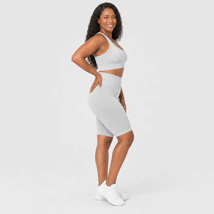 POWERSHORTS™ | High-Waisted 3D Sculpting Shorts - Anti-Chafing (up)