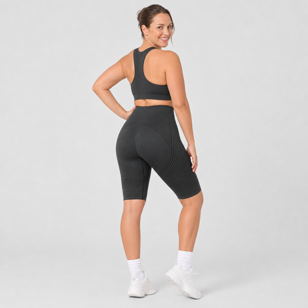 POWERSHORTS™ | High-Waisted 3D Sculpting Shorts - Anti-Chafing (up)