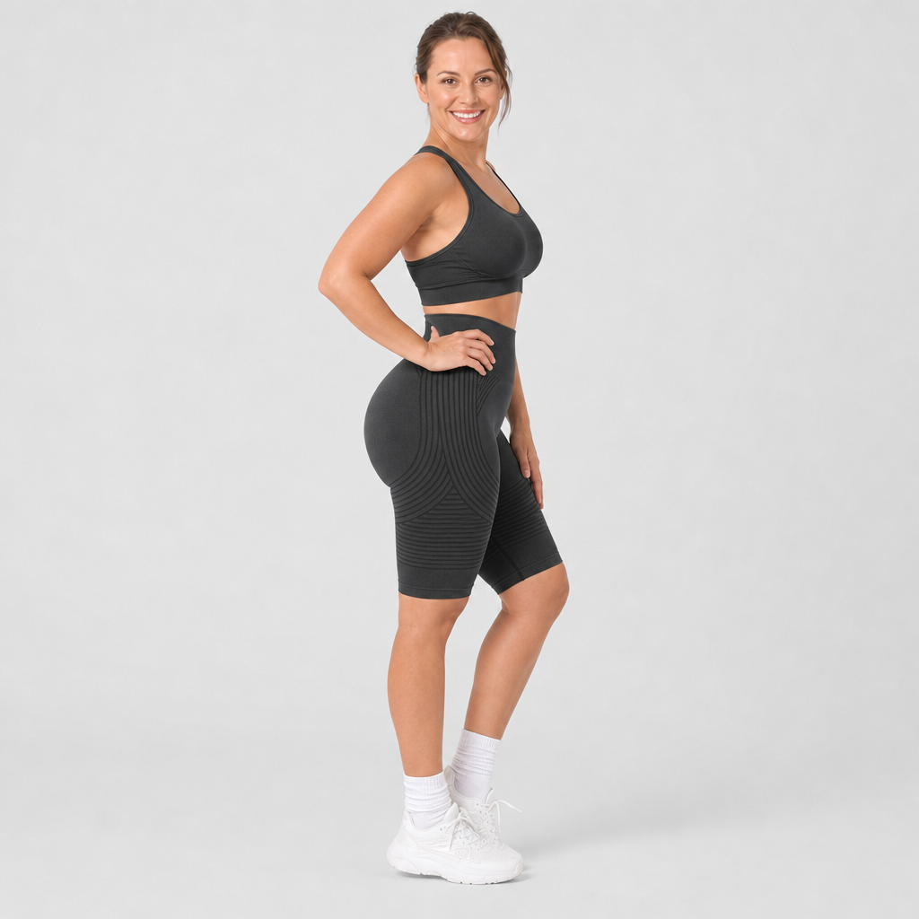 POWERSHORTS™ | High-Waisted 3D Sculpting Shorts - Anti-Chafing (up)
